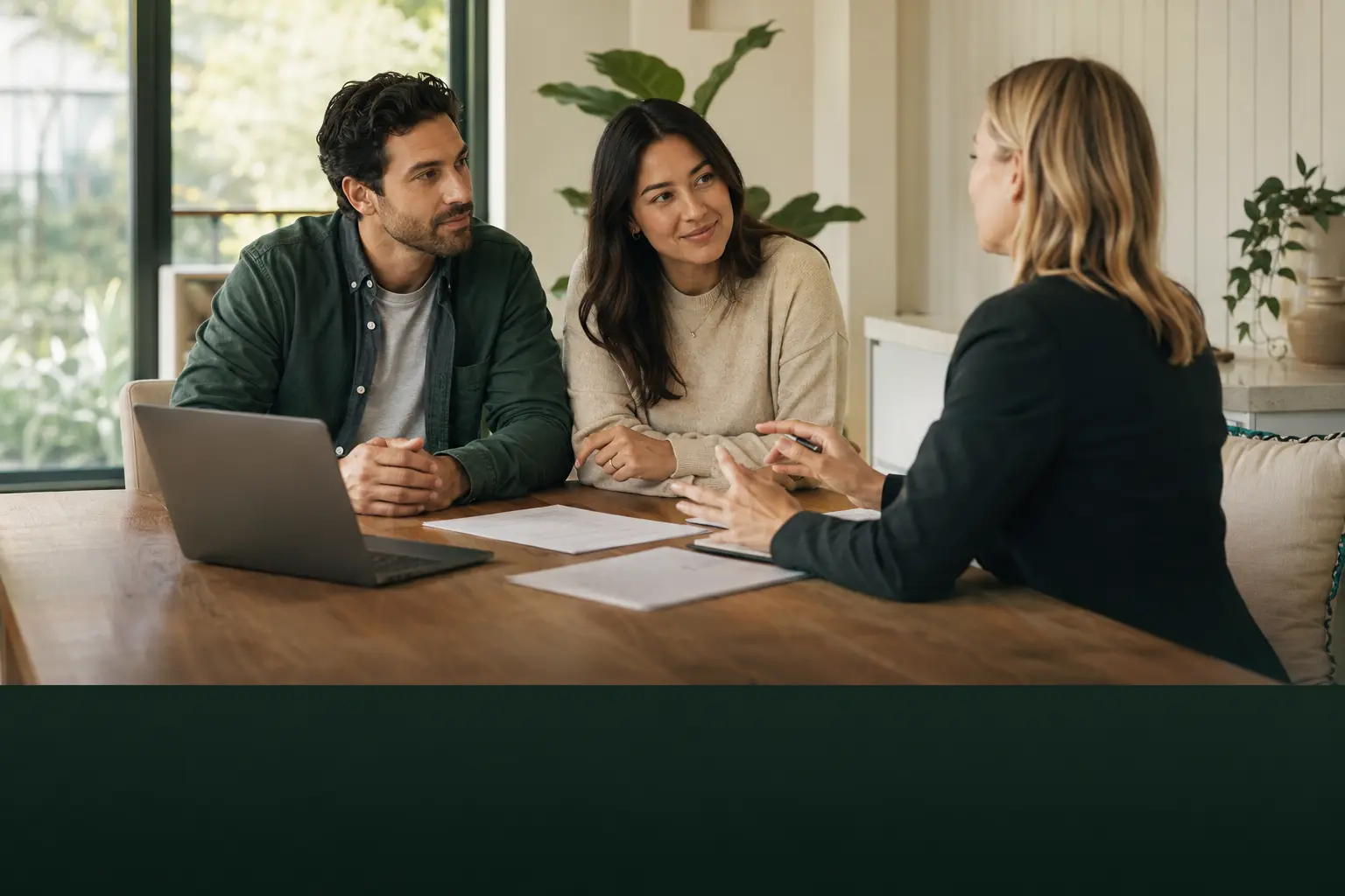 Mortgage broker explaining home loan options to Australian clients