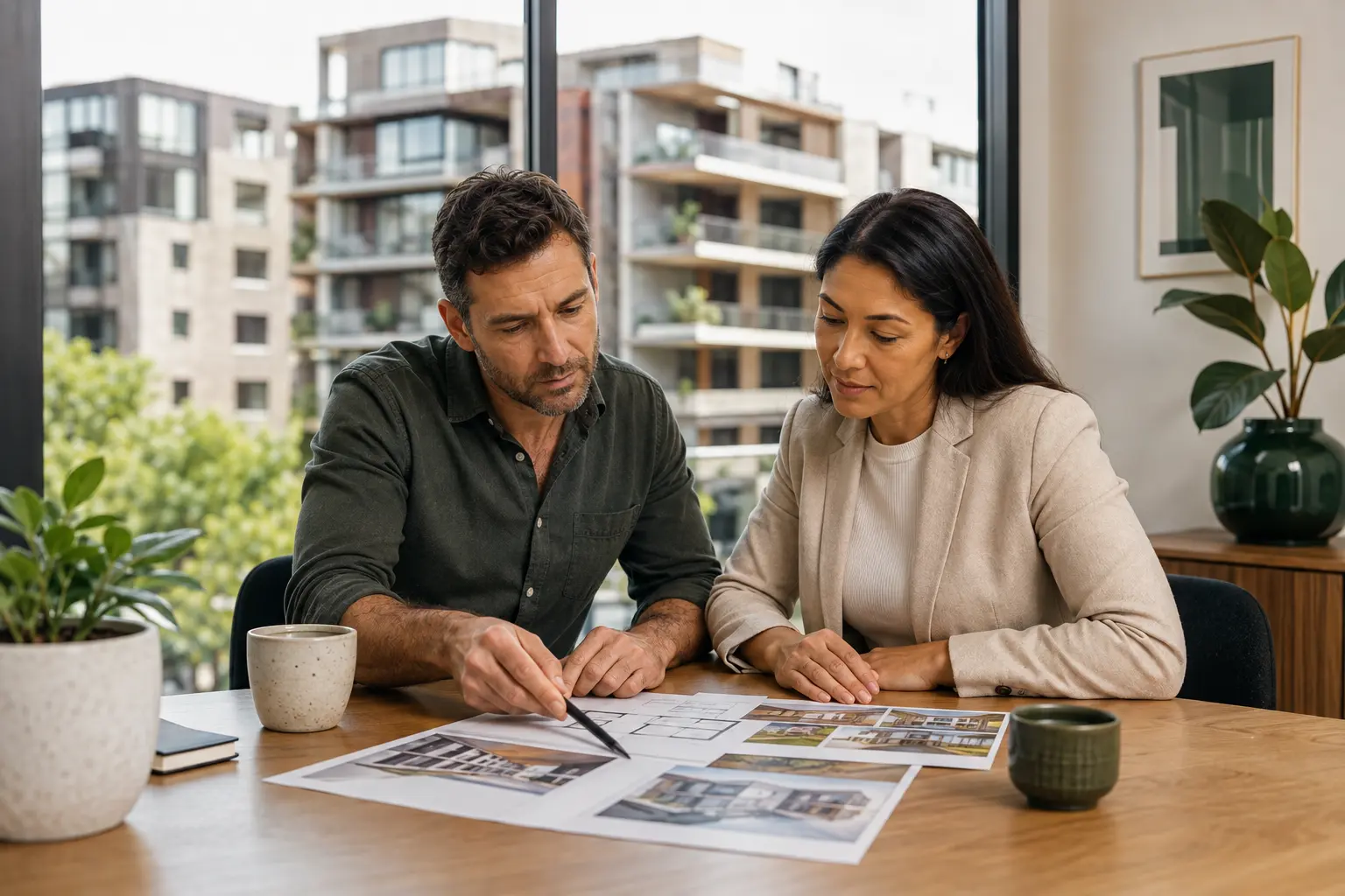 Australian property investor reviewing a residential property portfolio plan